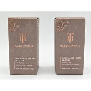 2x True Botanicals Niacinamide and Biotin Booster Facial Serum ~0.49 Each-MV $98